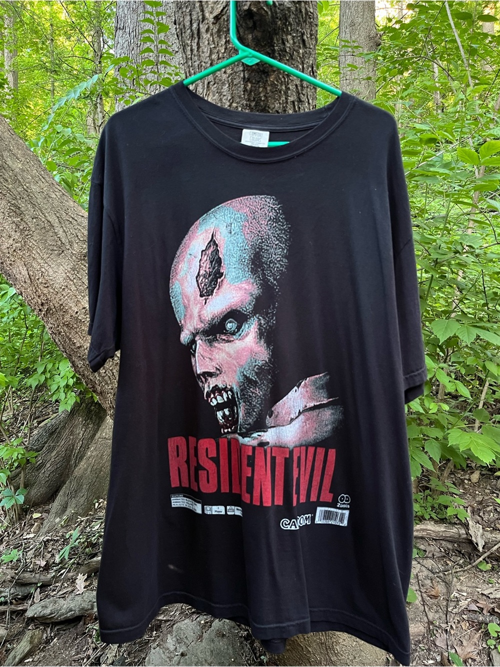 Resident Evil Zombie T- Shirt Men’s XL Black Capcom Comfort Colors RE1